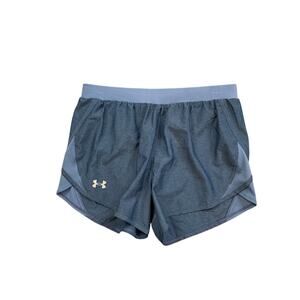 Under Armour Shorts Womens S Small Blue Fly By Loose HeatGear Running Lined